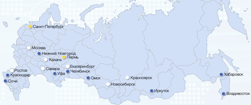 крупные города россии